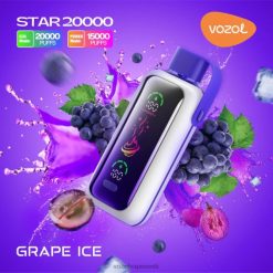 VOZOL Vape Eesti viinamarja jää - VOZOL STAR 20 000 PLNFX404