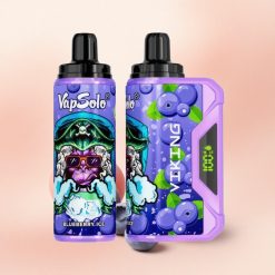 VapSolo VIKING 12000 Puffs Mustikameeleolu 22ml Nikotiiniga Tüüp-C Laadimisega