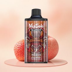 Vapsolo Super 15000 Puffs Maasika Vanilje Kola 850mAh Mesh