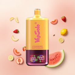 Vapsolo Triple 30000 Puffs Maasika-Arbuusi & Sidruni-Virsik Tüüp-C laadimine 40ml nikotiin